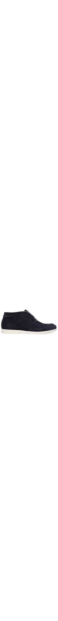 Sapato Masculino Loafer Walker Em Camurça - Azul