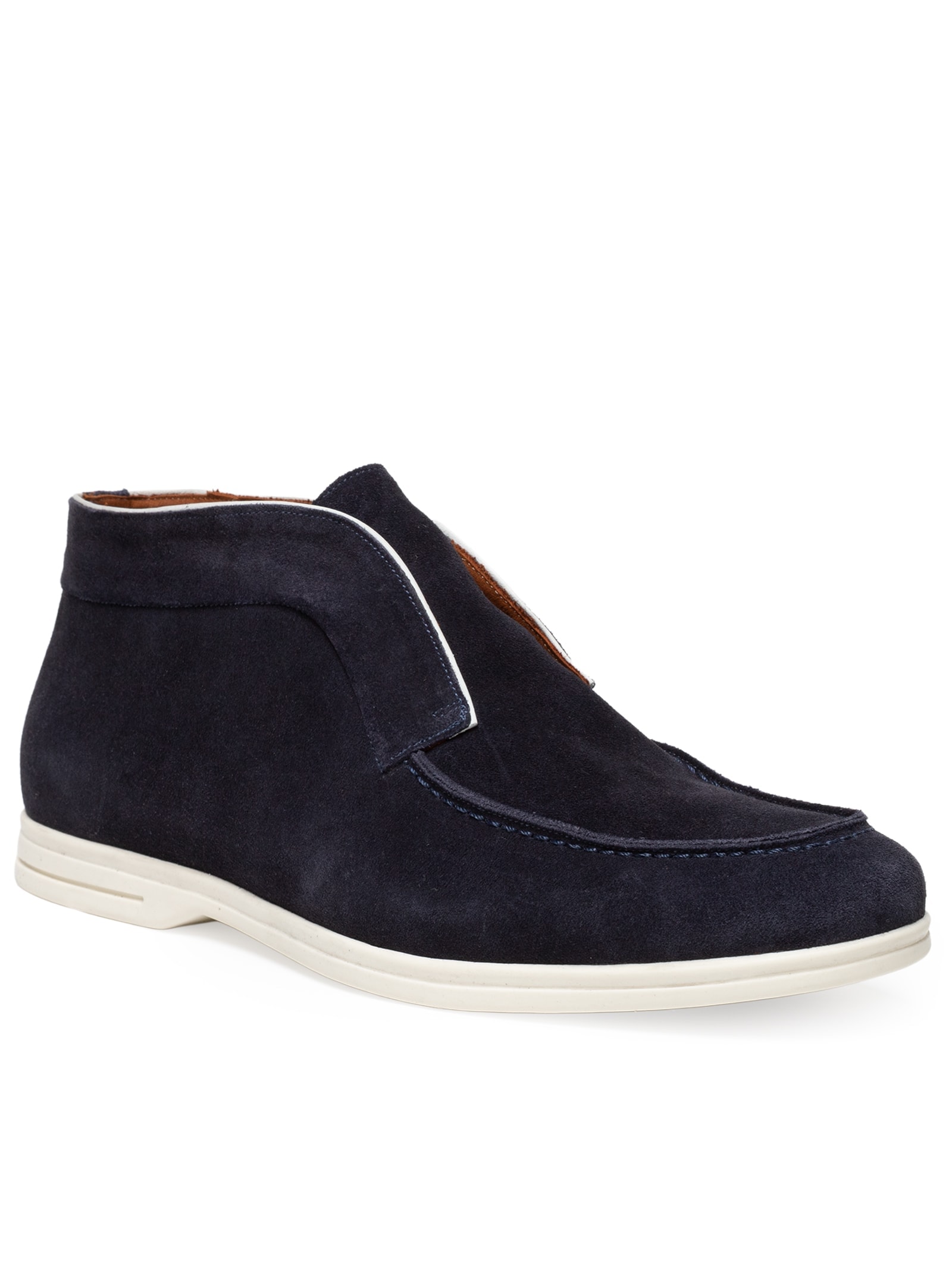 Sapato Masculino Loafer Walker Em Camurça Azul '2 Essential
