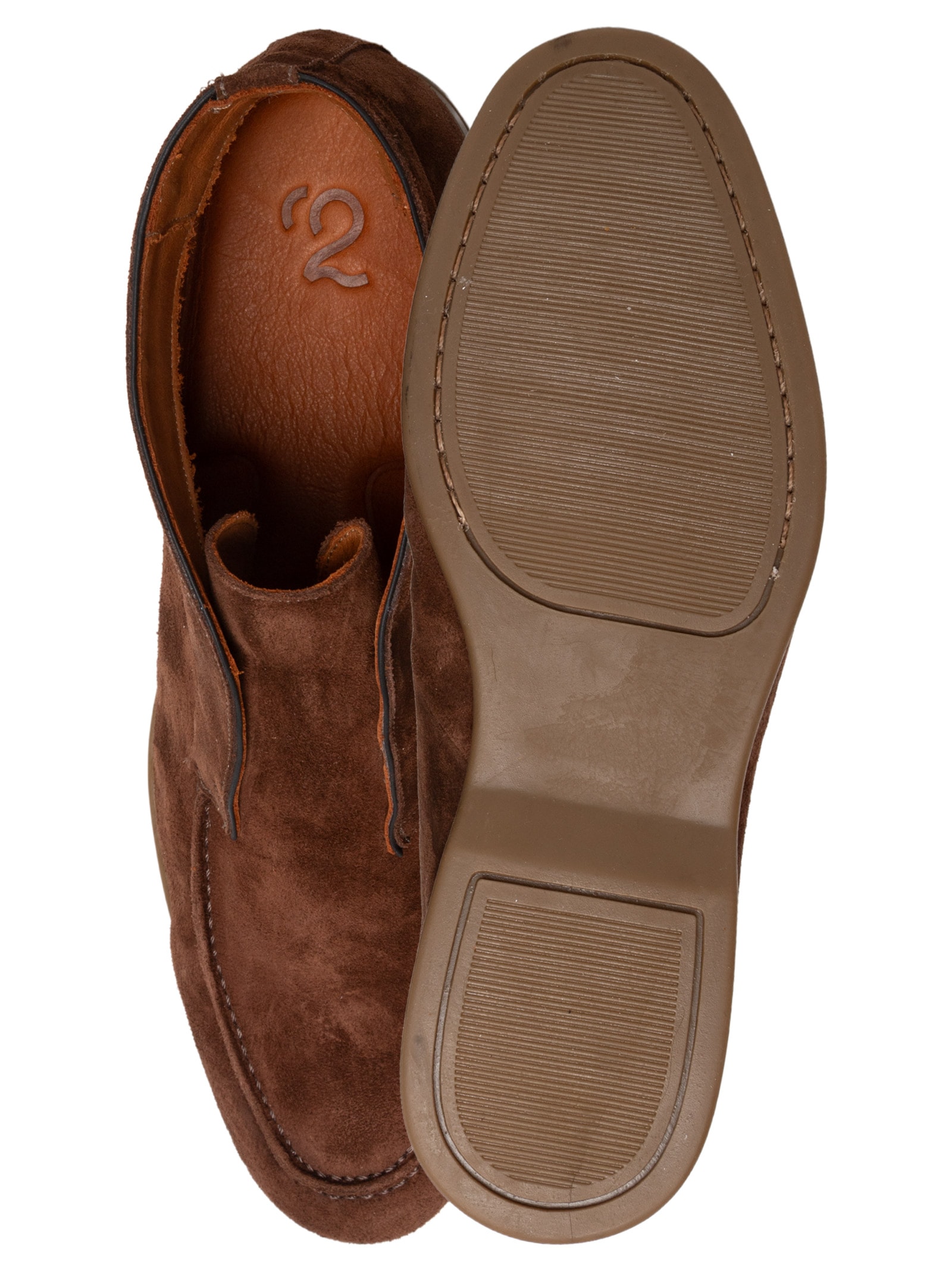 Sapato Masculino Loafer Walker Em Camurça Marrom '2 Essential