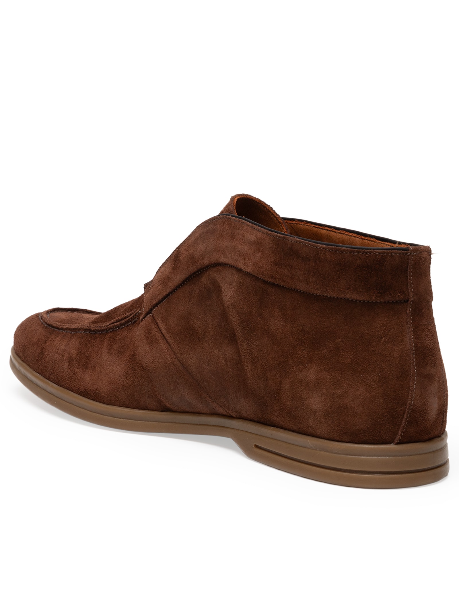 Sapato Masculino Loafer Walker Em Camurça Marrom '2 Essential