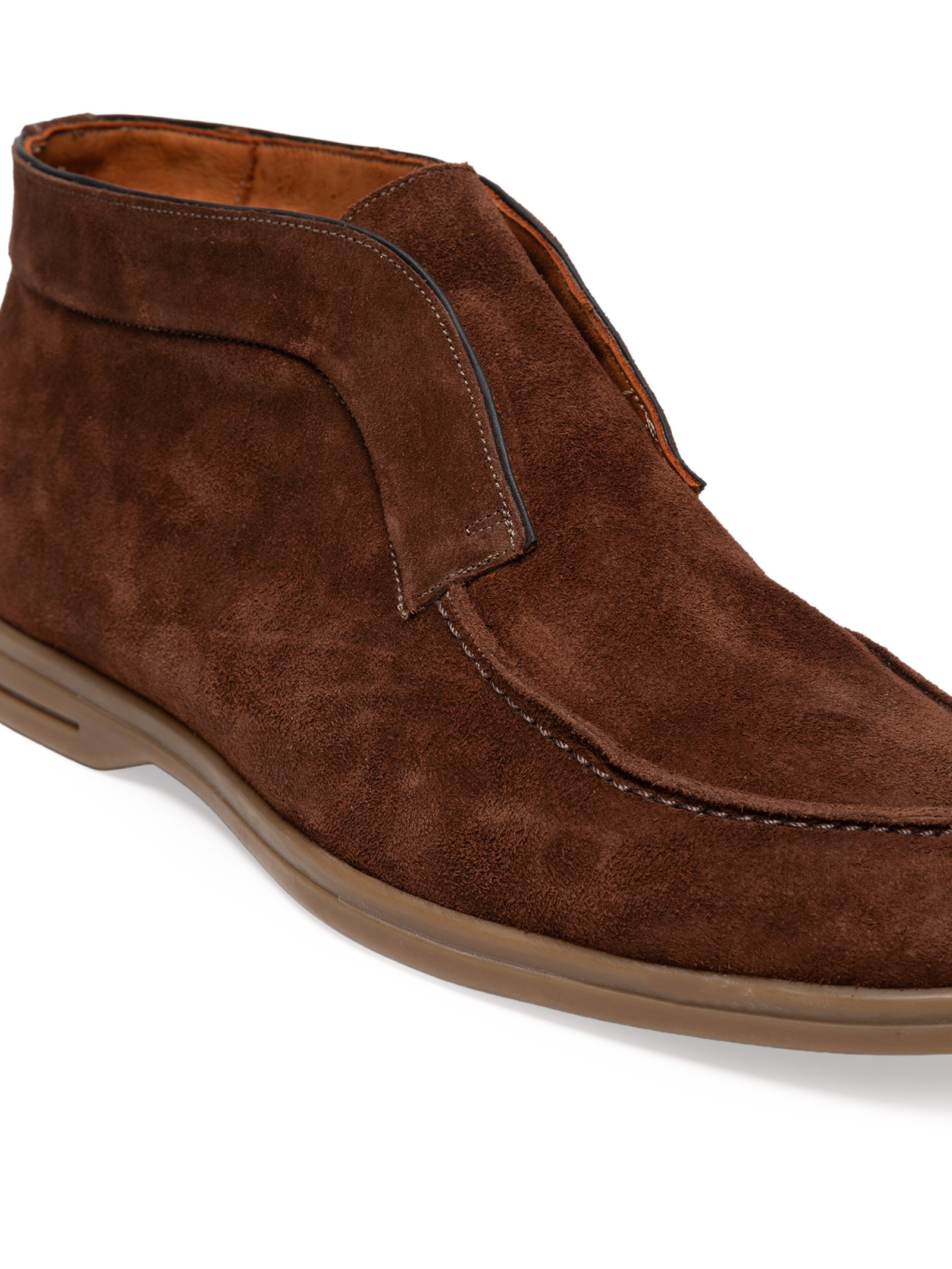 Sapato Masculino Loafer Walker Em Camurça Marrom '2 Essential