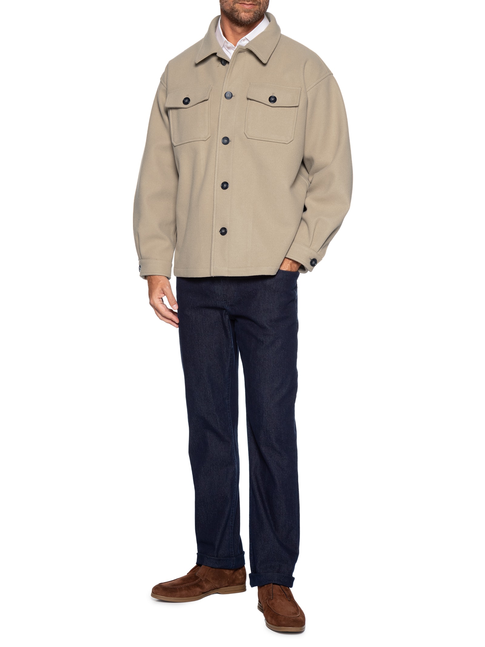 Sapato Masculino Loafer Walker Em Camurça Marrom '2 Essential