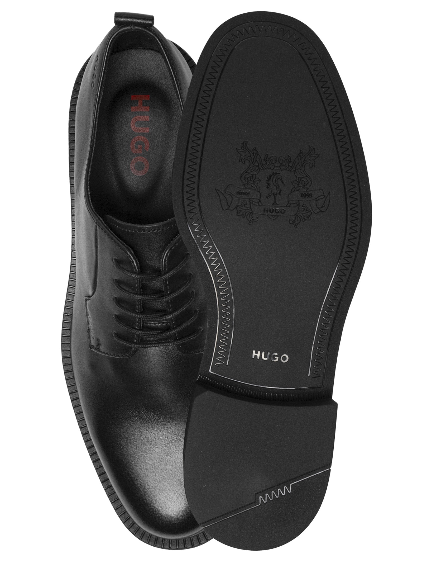 Sapato Masculino Lysander Derb Pllt Preto Hugo