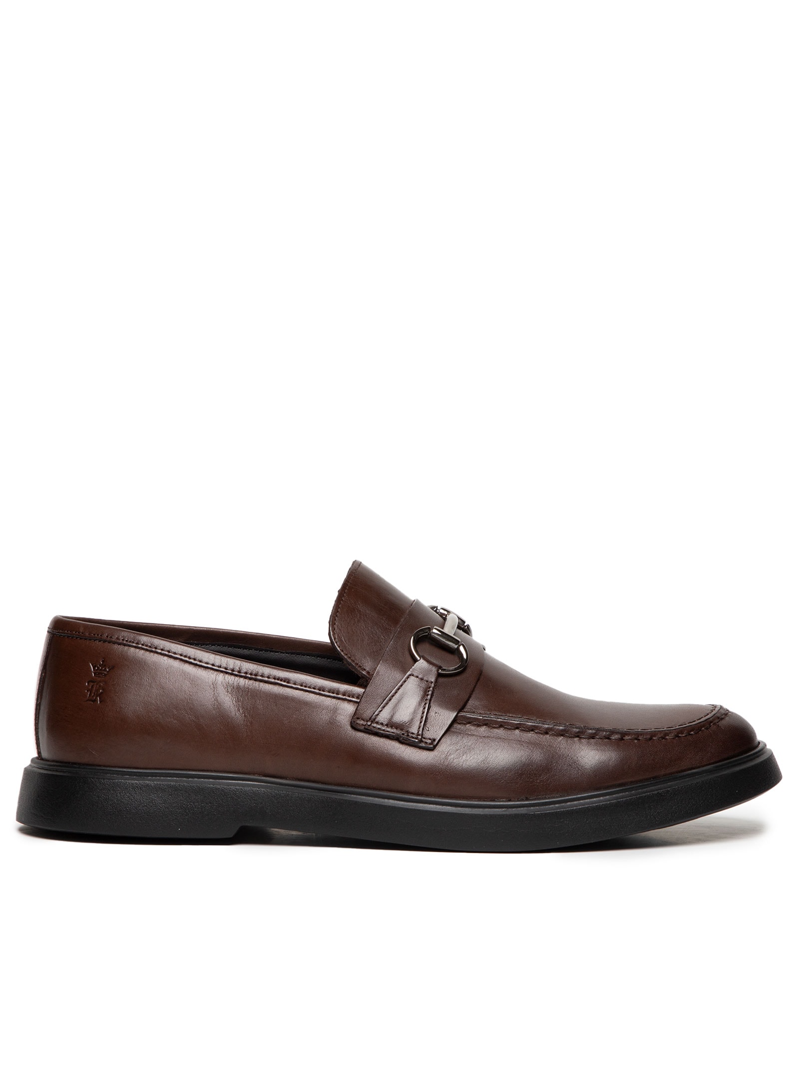 Sapato Masculino Mocassim Couro Bridão Marrom Sergio K