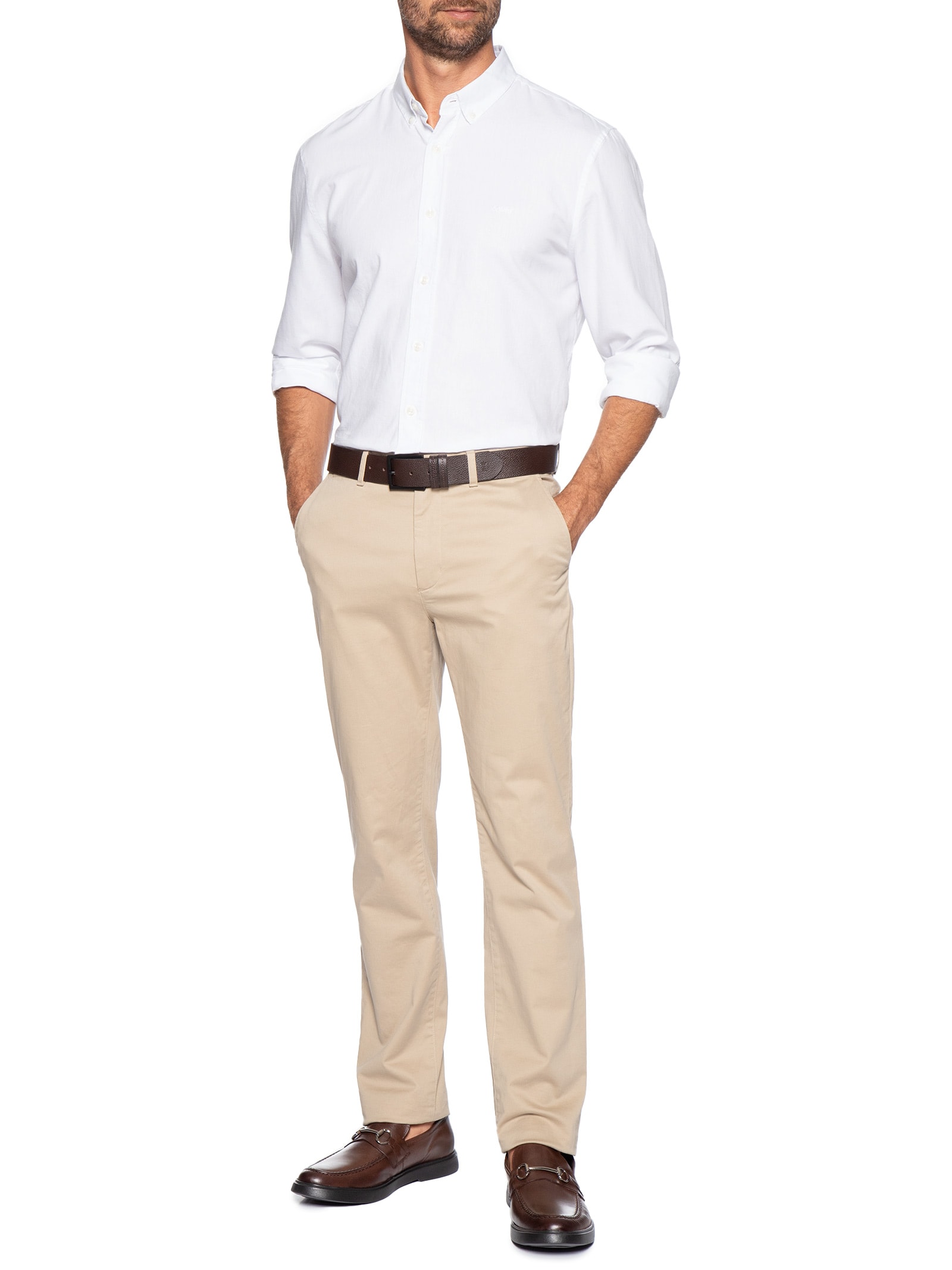 Sapato Masculino Mocassim Couro Bridão Marrom Sergio K