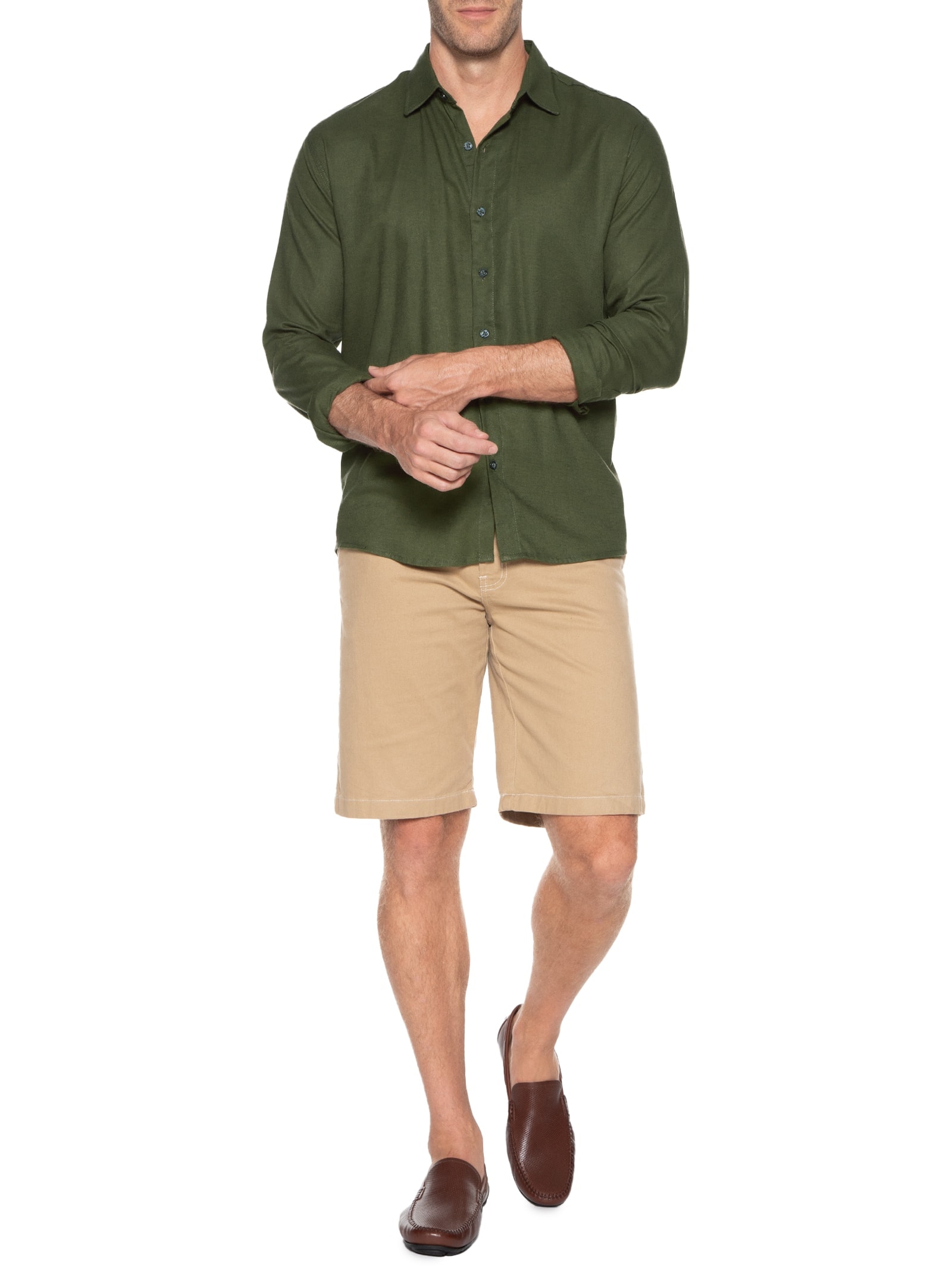 Essential Sapato Masculino Mocassim Em Couro Marrom