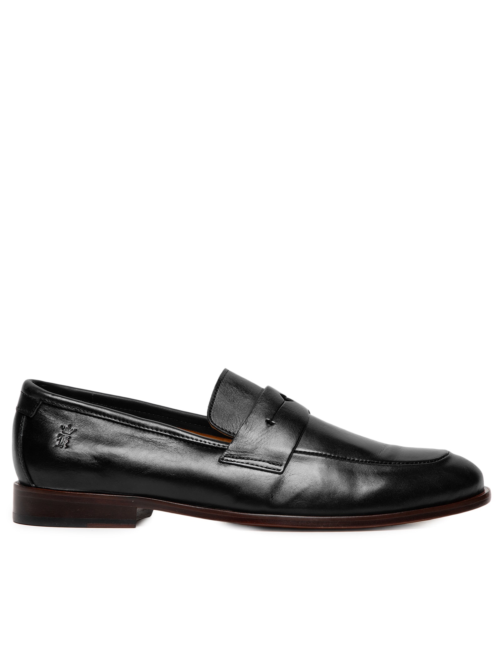 Sapato Masculino Mocassim Gravata Couro Classic Preto Sergio K