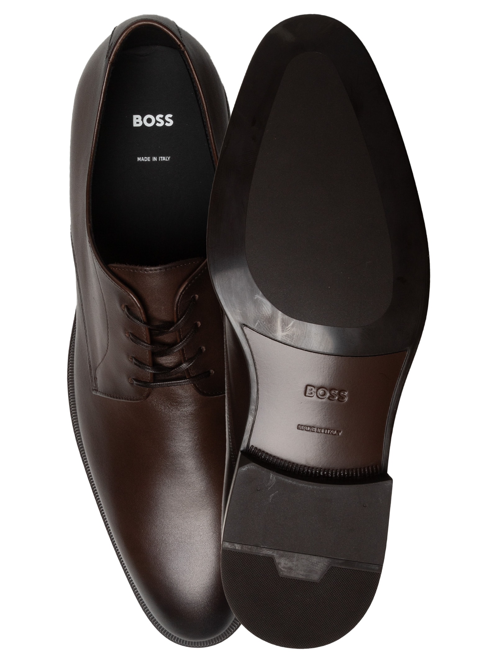 Sapato Masculino Oxford Derrek Derb Burp Marrom Boss