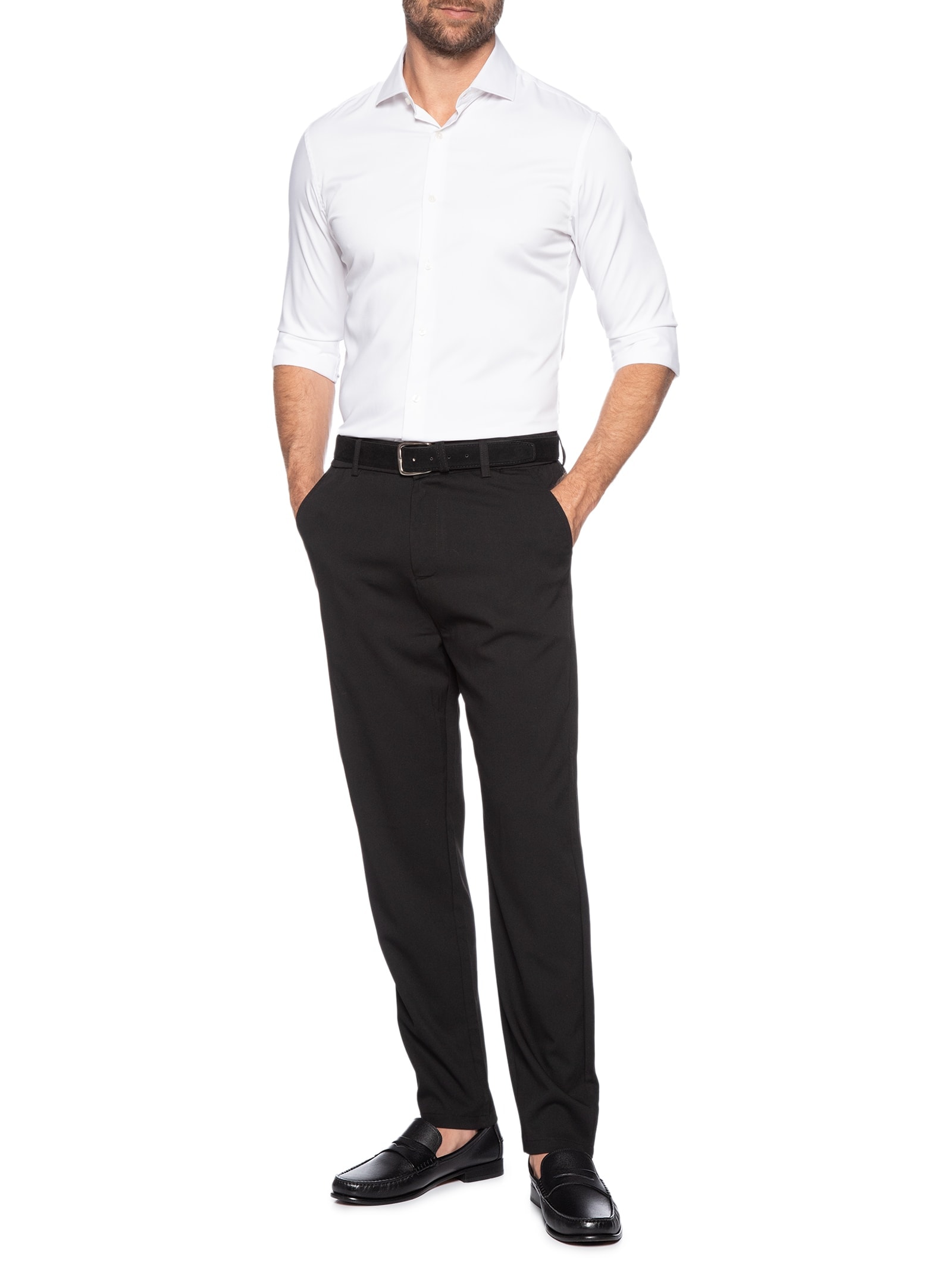 Sapato Masculino Penny Loafer Couro Legítimo Preto '2 Essential