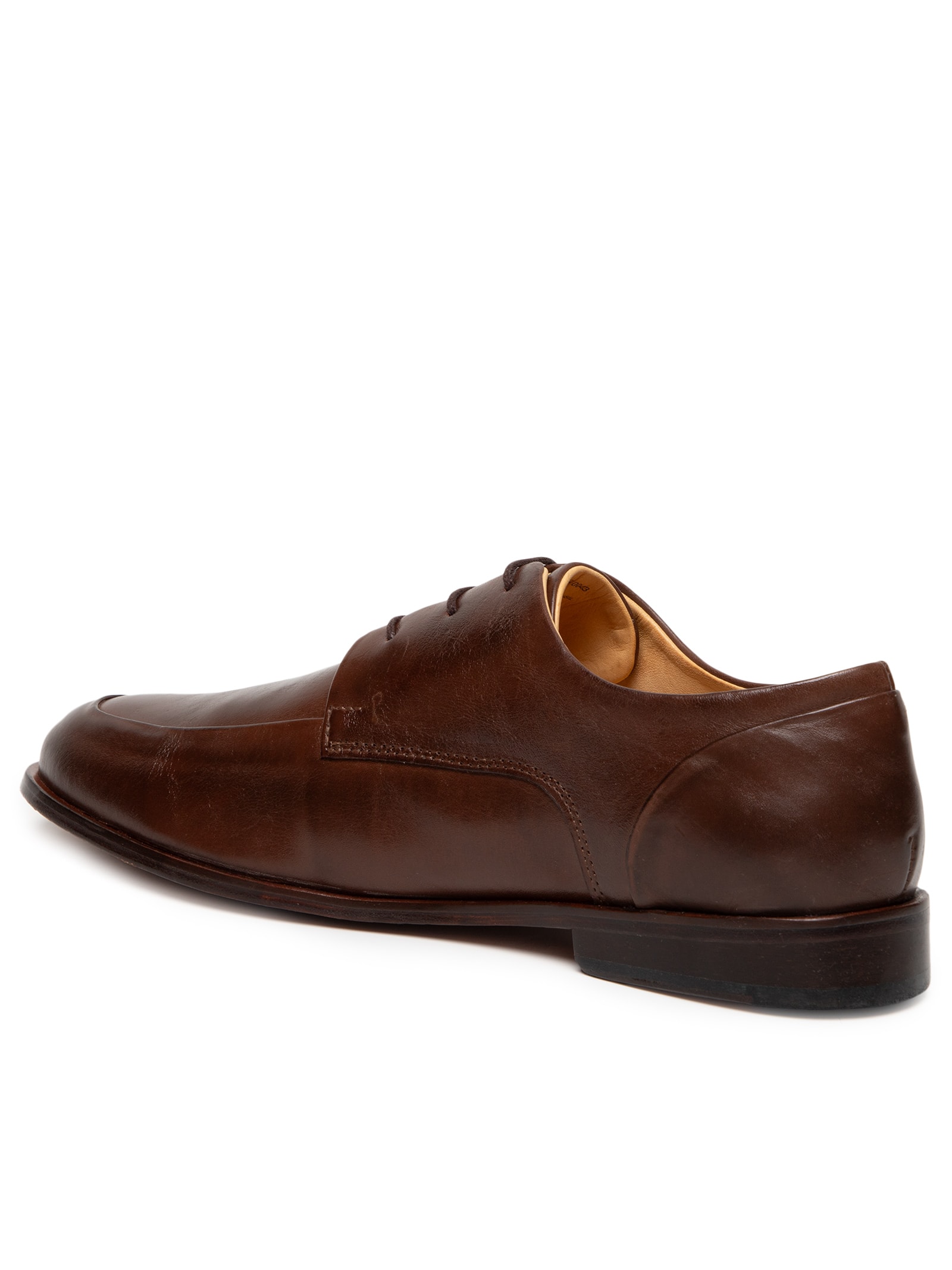 Sapato Masculino Social Com Cadarço Couro Marrom Sergio K