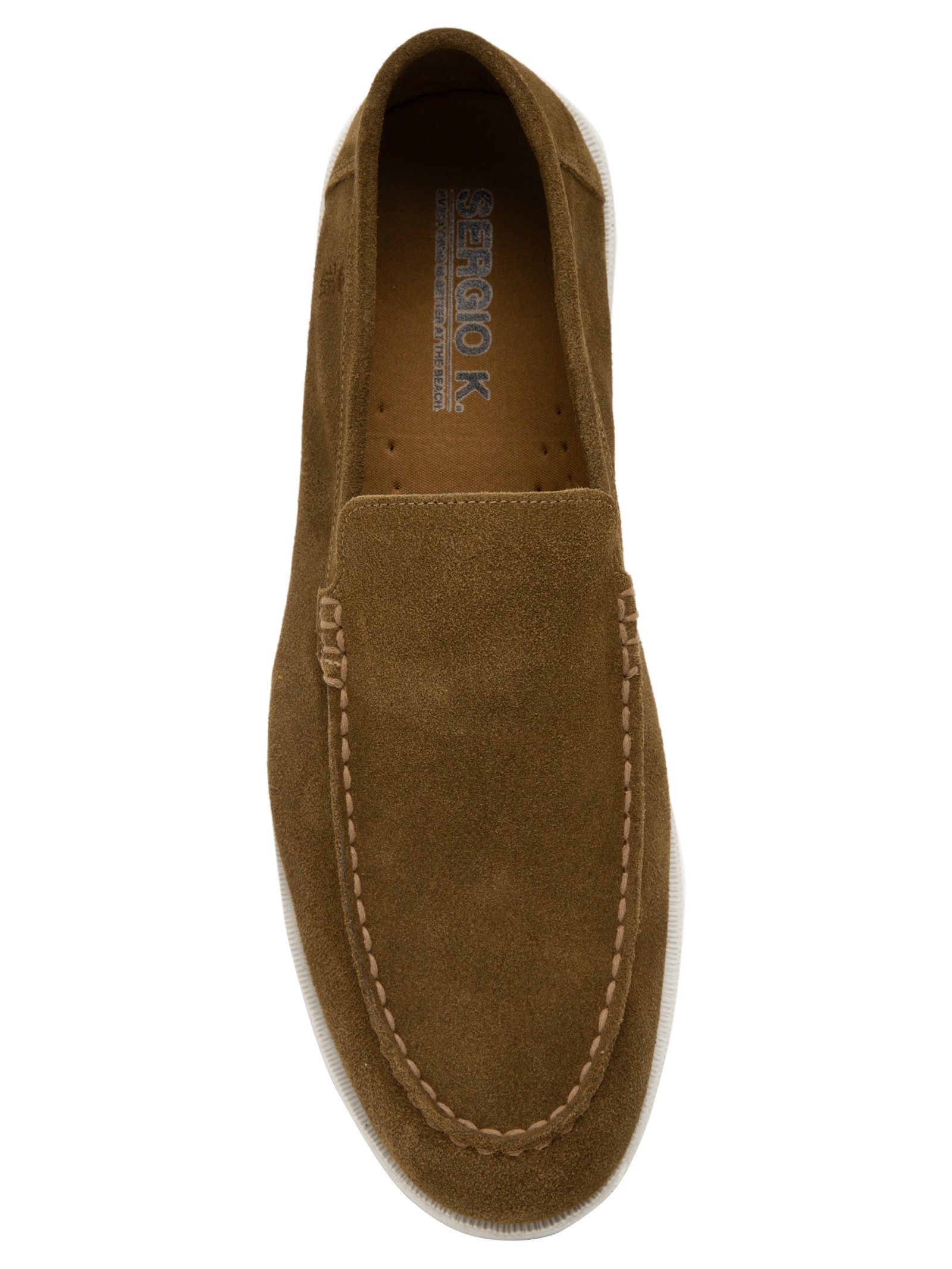 Sapato Mocassim Masculino Loafer Italy Em Couro Marrom Sergio K
