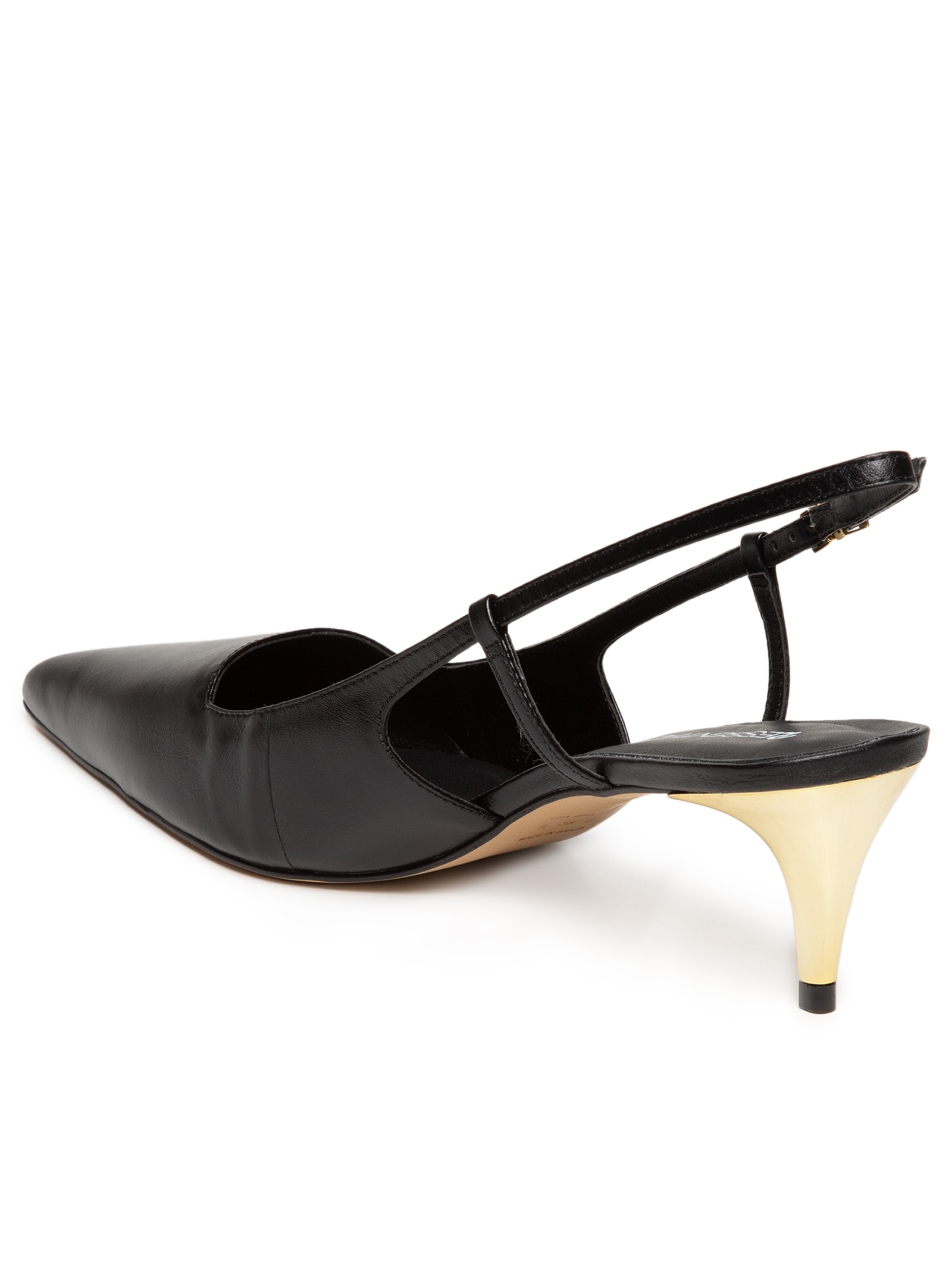 Scarpin Bico Fino Em Couro Preto '2Essential