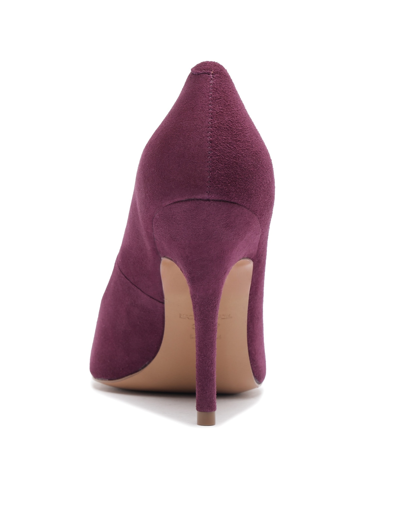 Scarpin Camurça Salto Fino Roxo Arezzo