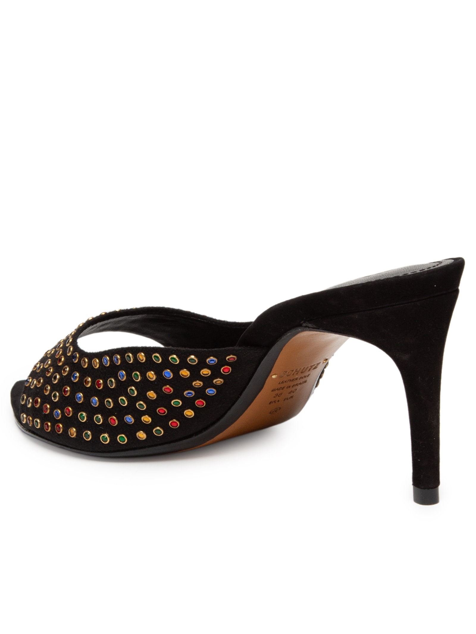 Scarpin Camurça Suede Preto Schutz