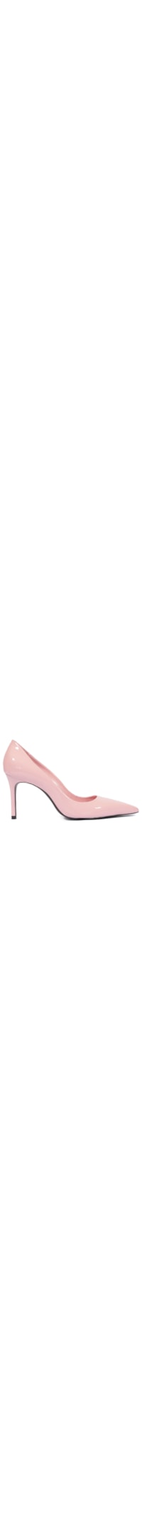 Scarpin Clara Mid Verniz Couro - Rosa