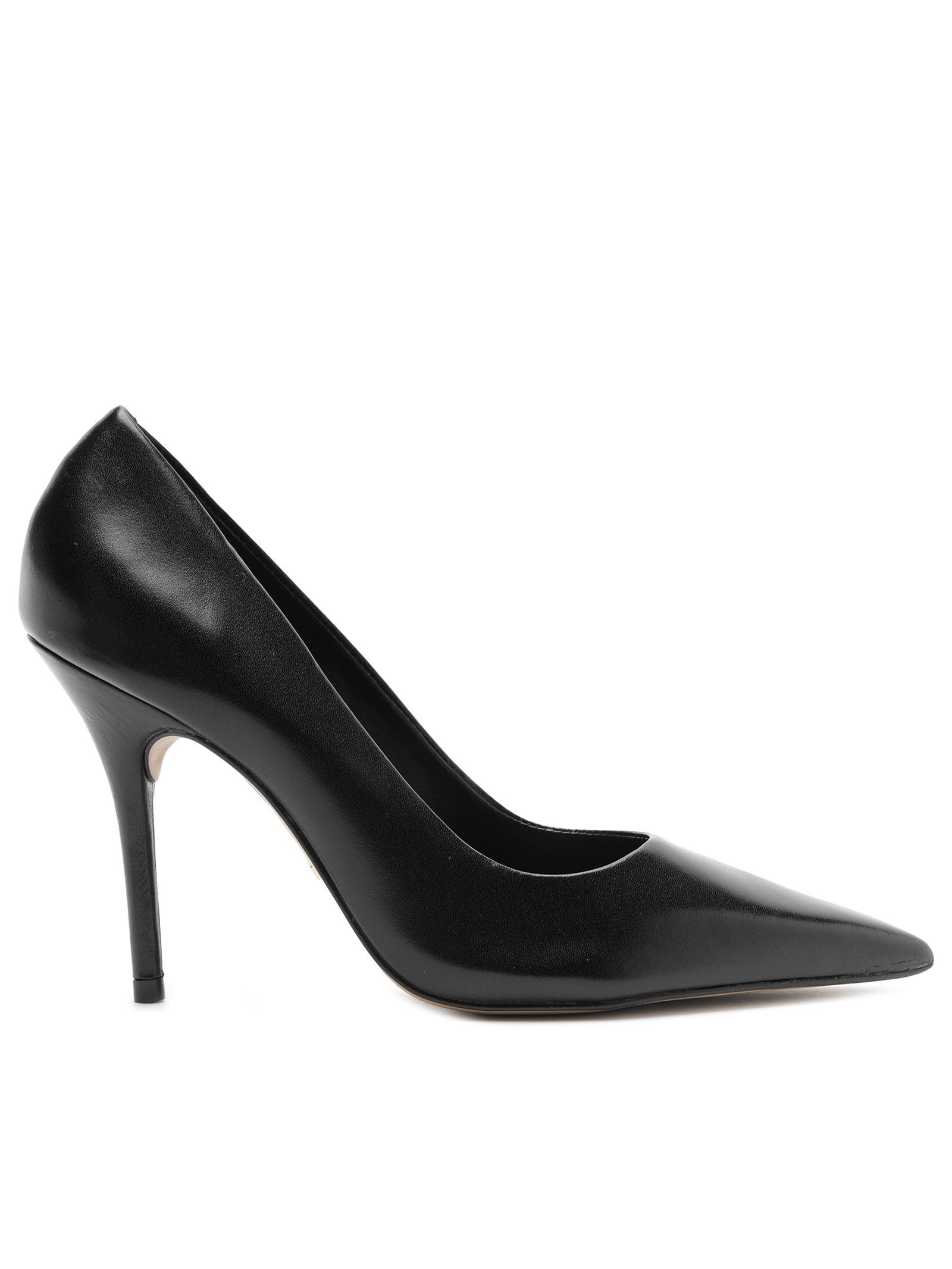 Scarpin Couro Salto Alto Bico Fino Gigi Preto Arezzo