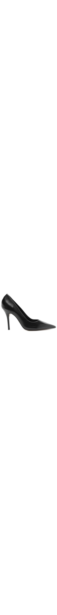 Scarpin Couro Salto Alto Bico Fino Gigi - Preto