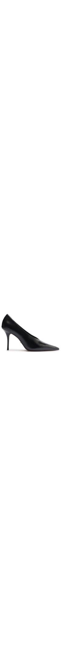 Scarpin Couro Salto Alto Fino Modern - Preto