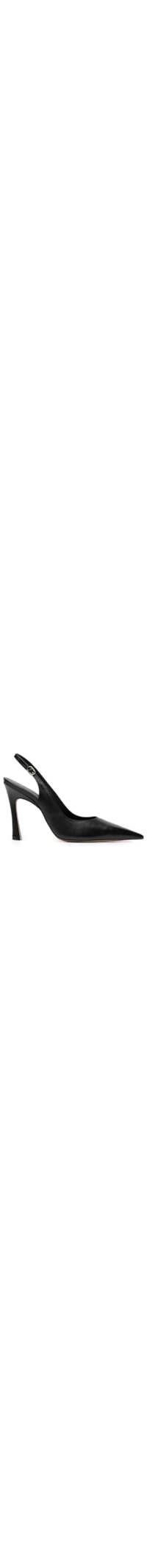 Scarpin Couro Salto Alto Slingback Esther - Preto