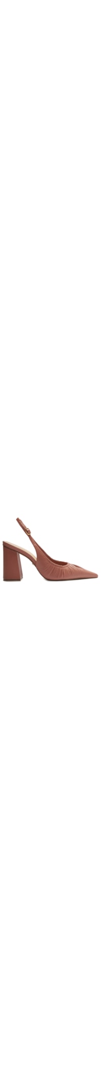 Scarpin Couro Salto Alto Slingback - Rosa