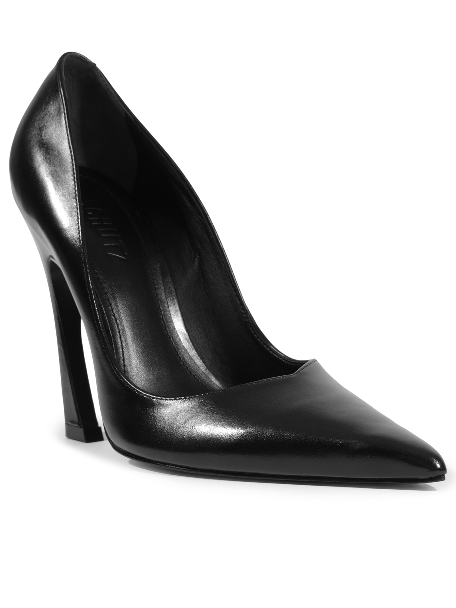 Scarpin Feminino Fechado Salto Alto Preto Schutz