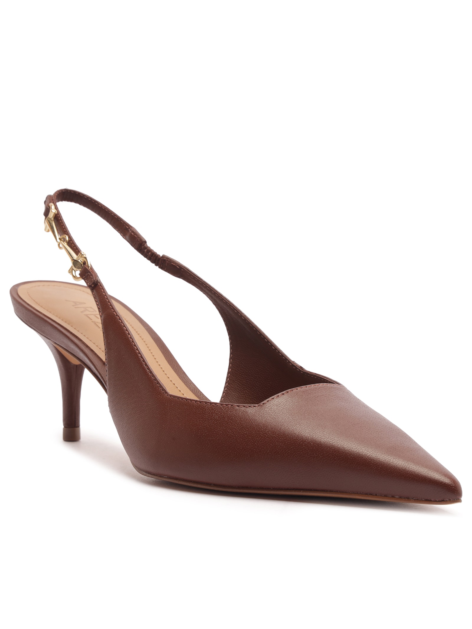 Scarpin Feminino Nappa Valencia Marrom Arezzo