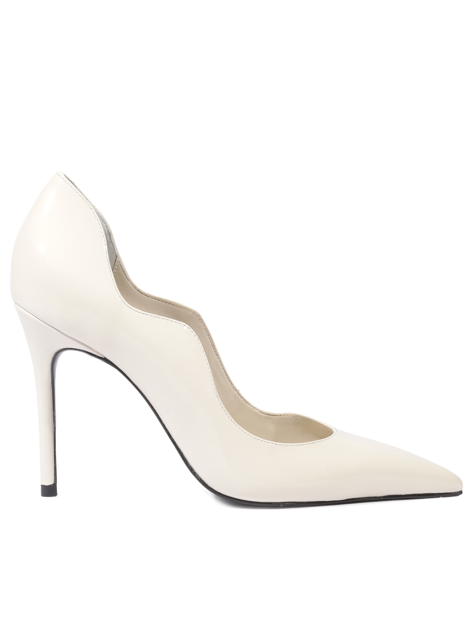 Scarpin Feminino Salto Alto Fino Branco Schutz