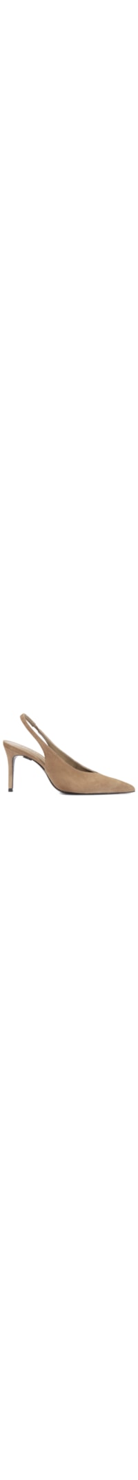 Scarpin Feminino Salto Fino Camurça - Marrom