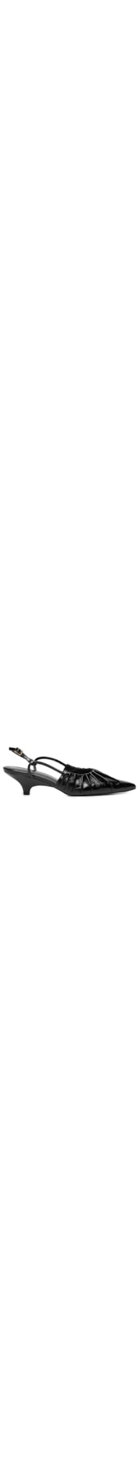 Scarpin Feminino Salto Fino Em Couro - Preto