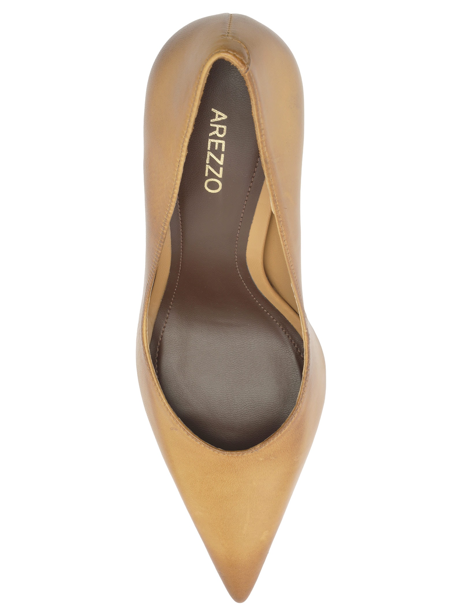 Scarpin Feminino Salto Fino Marrom Arezzo