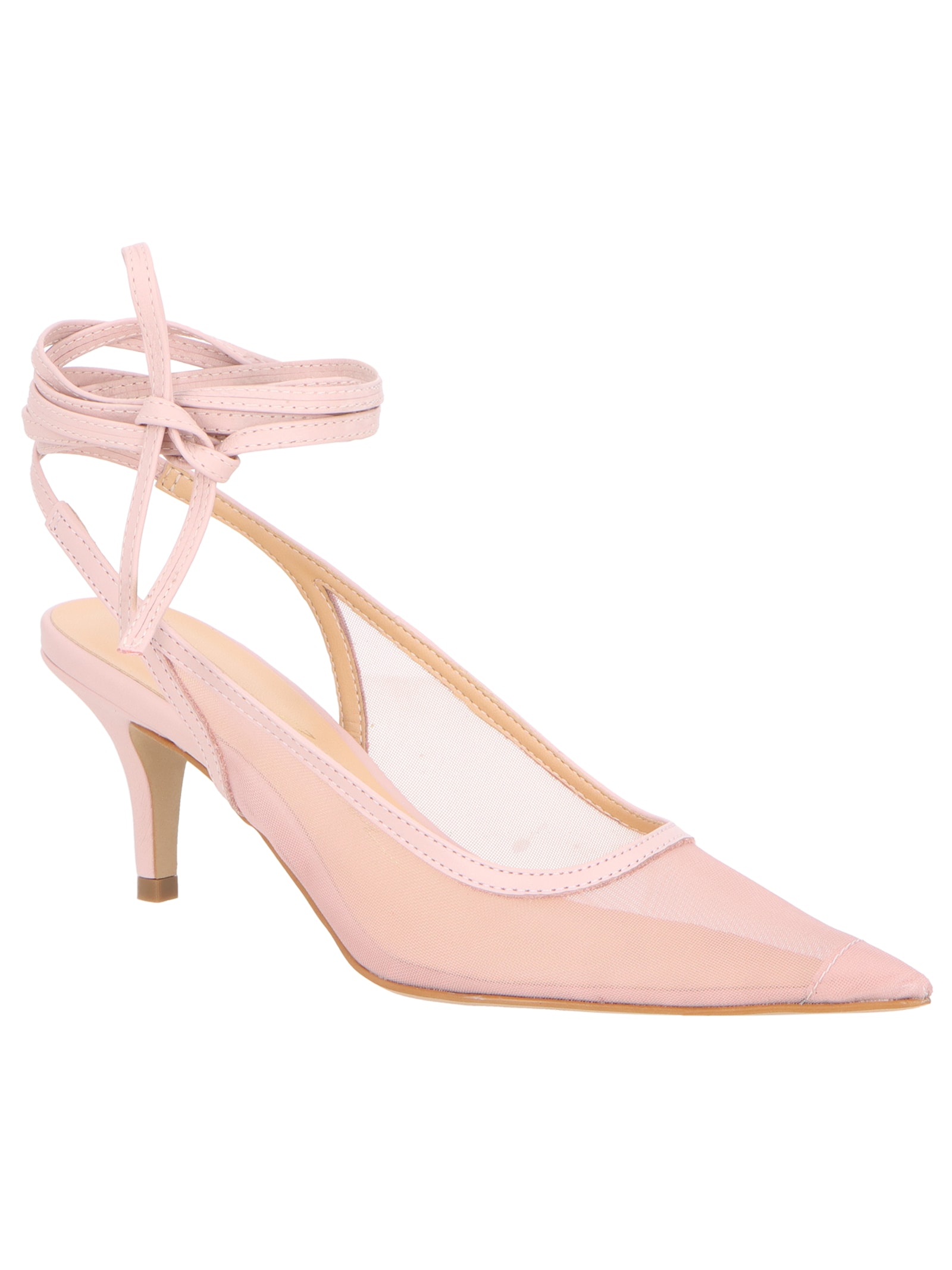 Scarpin Feminino Salto Fino Tela Gabi Rosa Luiza Barcelos