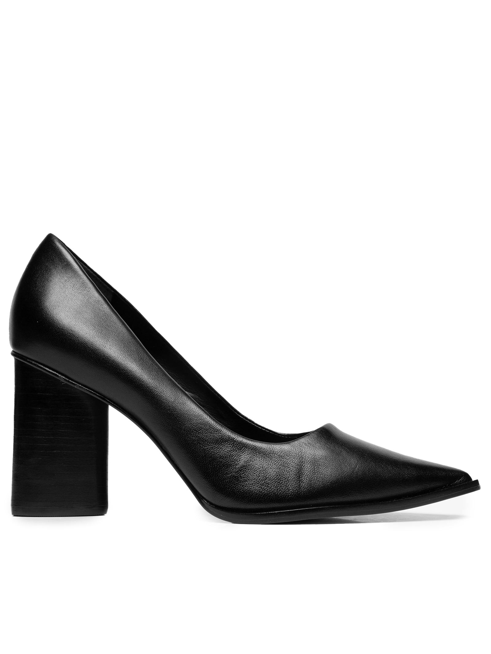 Scarpin Feminino Salto Grosso Preto Carrano