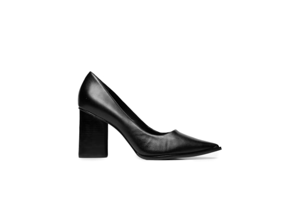 Scarpin Feminino Salto Grosso - Preto