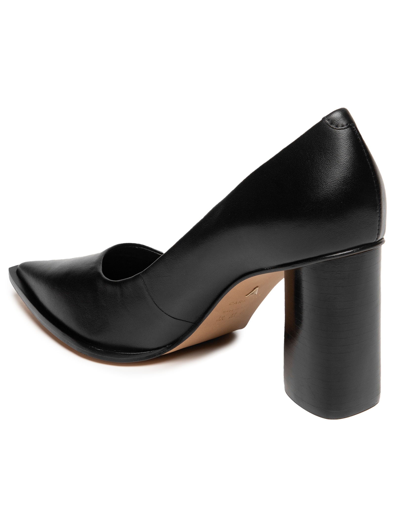 Scarpin Feminino Salto Grosso Preto Carrano