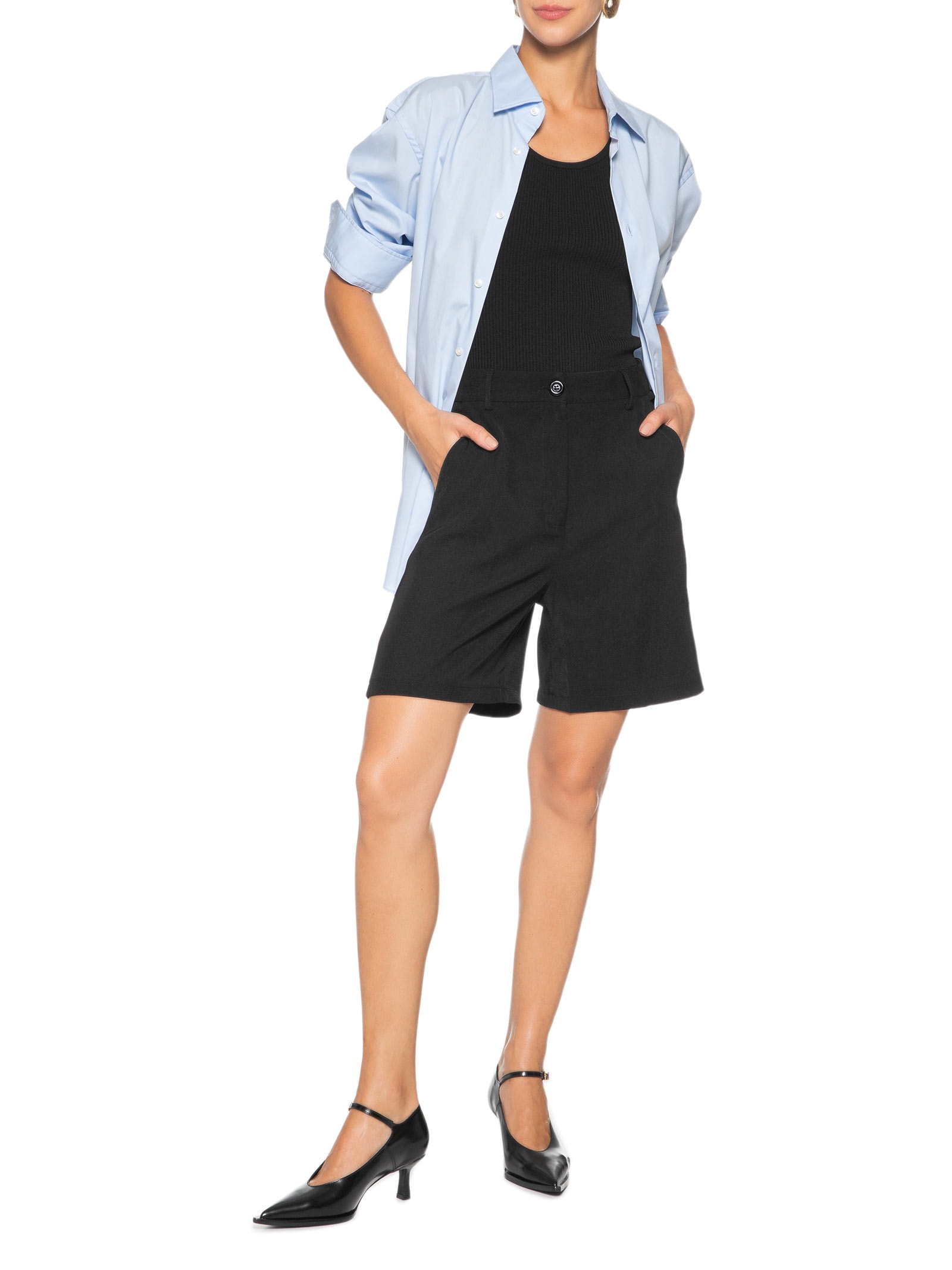 Vicenza - Scarpin Madeline Box - Preto