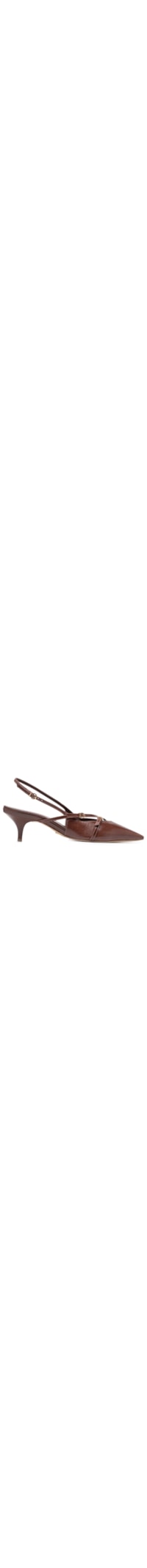 Scarpin Salto Baixo Slingback Amélia - Marrom