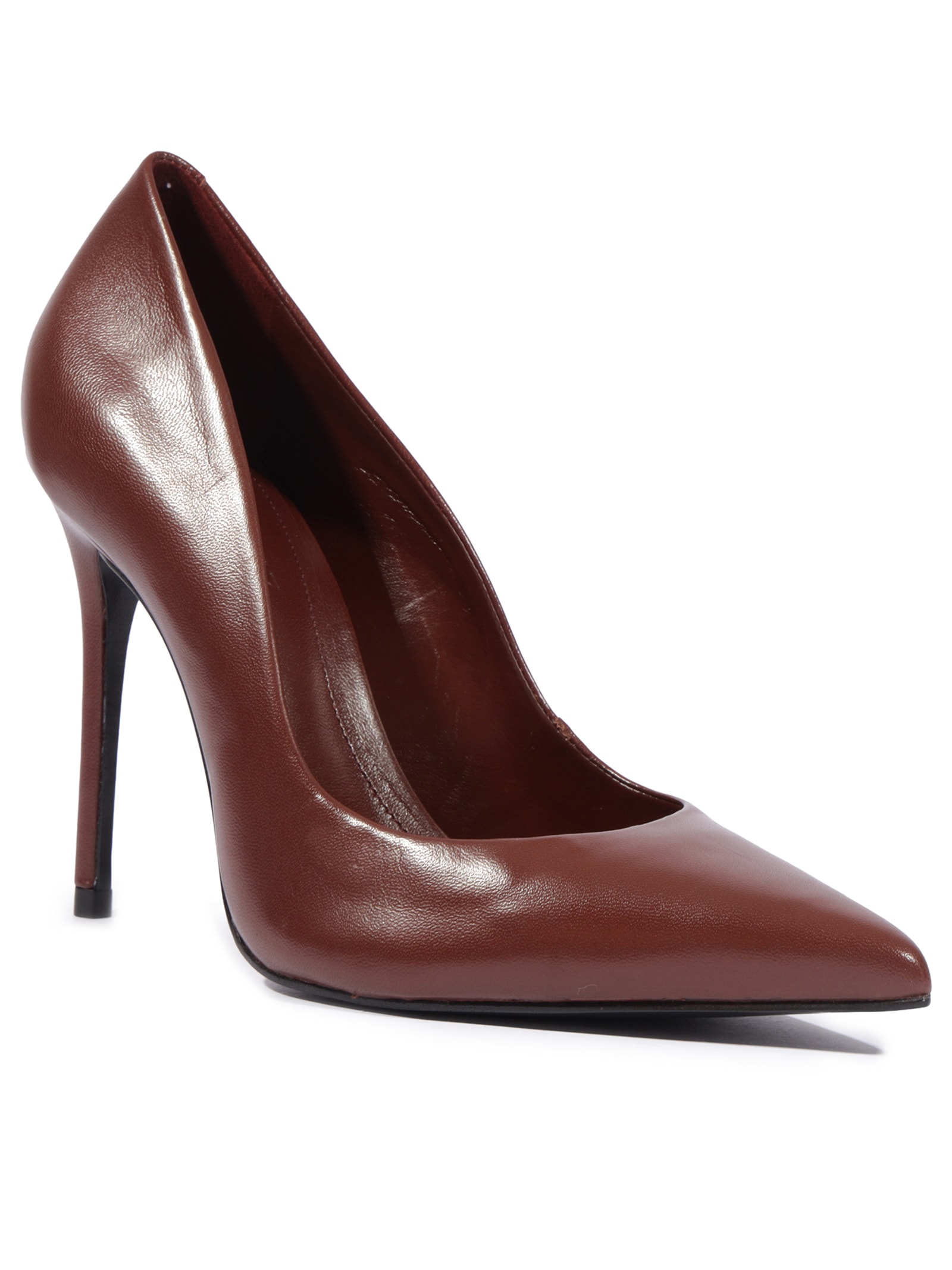 Scarpin Salto Fino Alto Vermelho Schutz