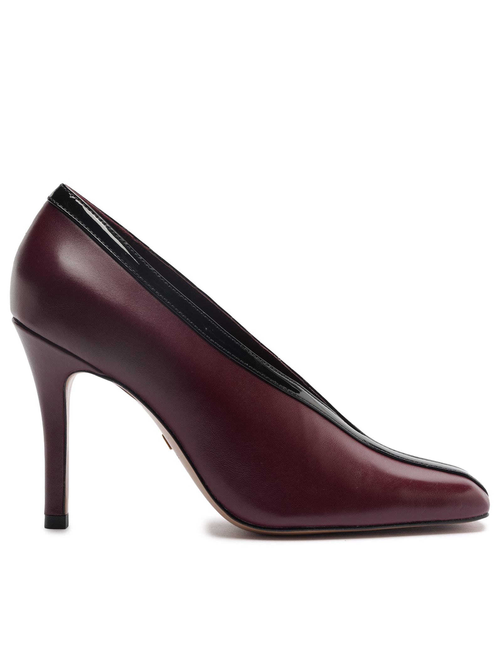 Scarpin Salto Fino Cap Toe Marrom Arezzo