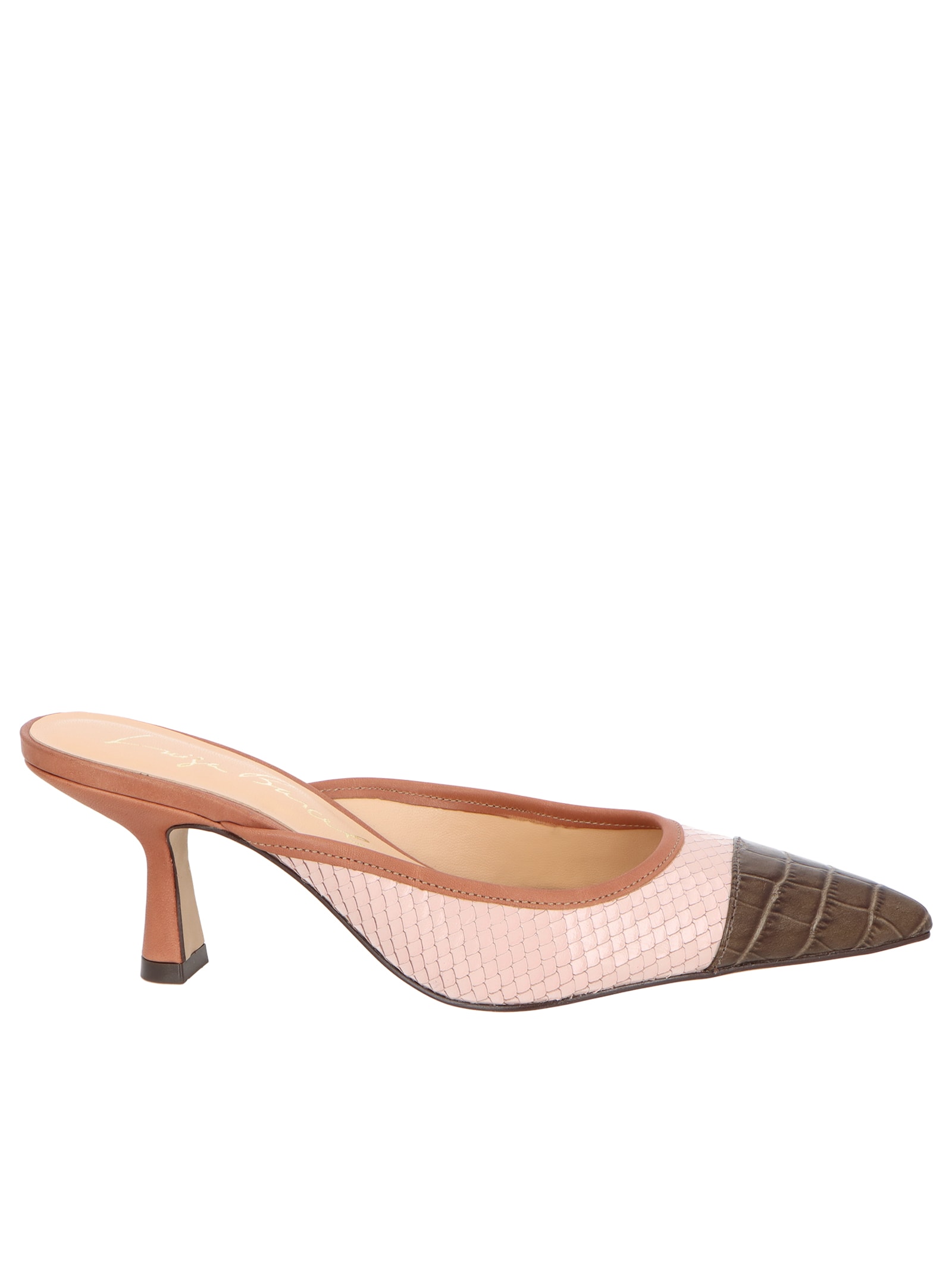 Scarpin Salto Fino Médio Grease Rosa Luiza Barcelos
