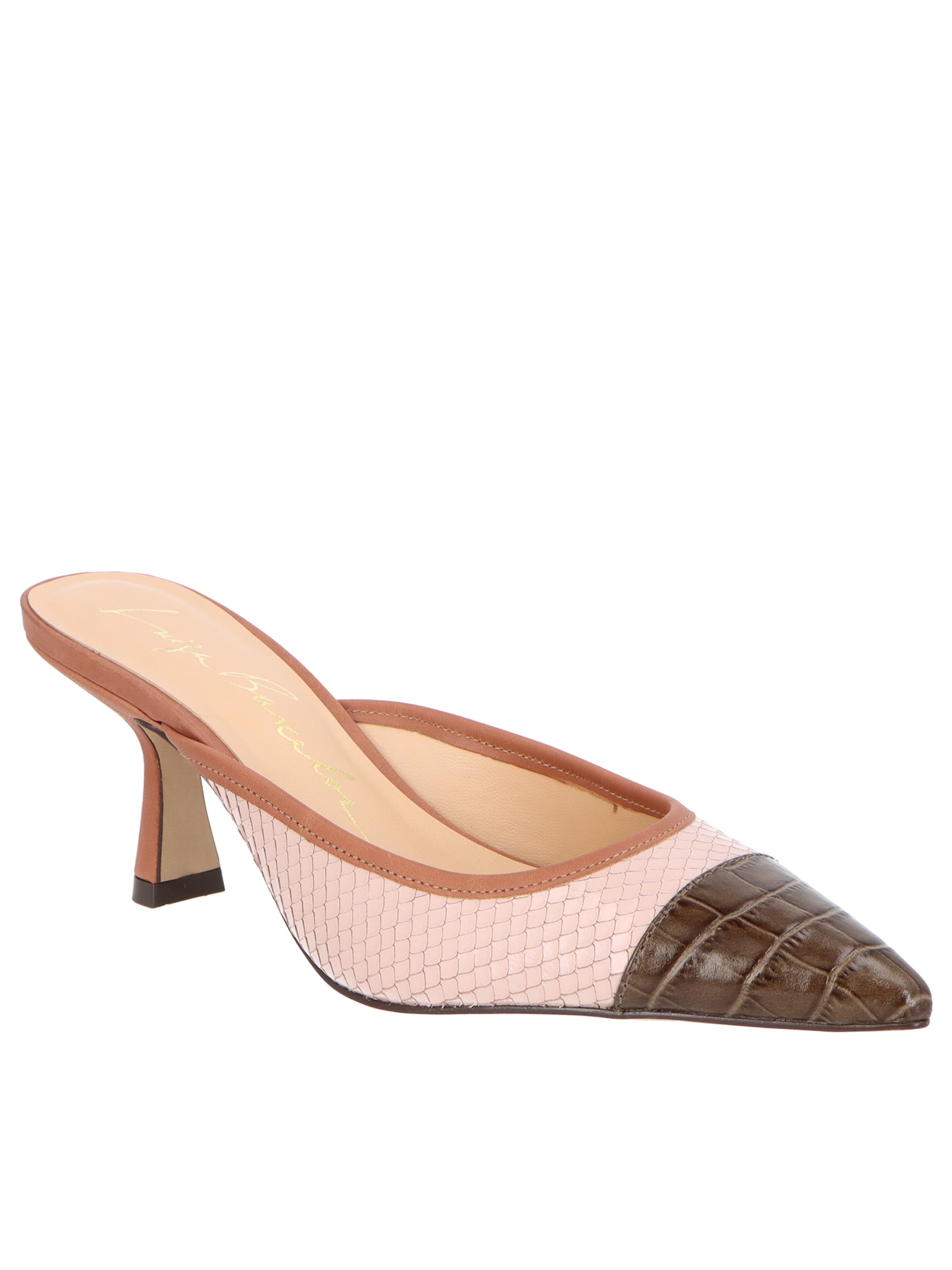 Scarpin Salto Fino Médio Grease Rosa Luiza Barcelos