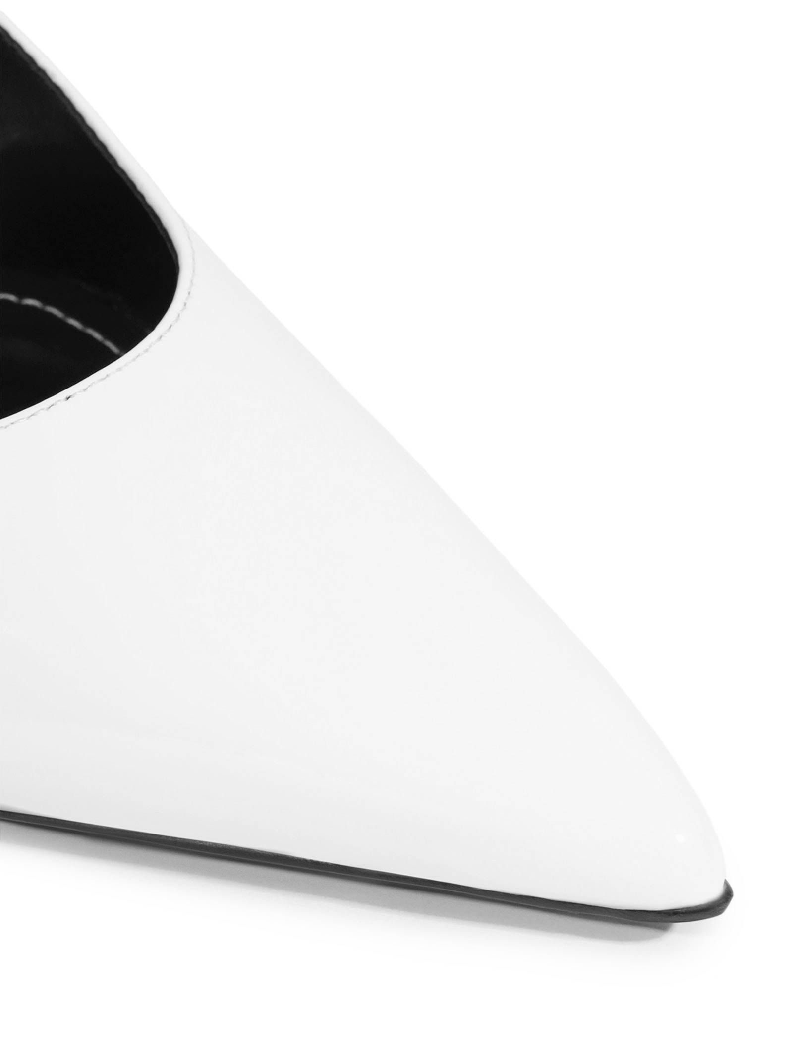 Scarpin Slingback Couro Branco Schutz