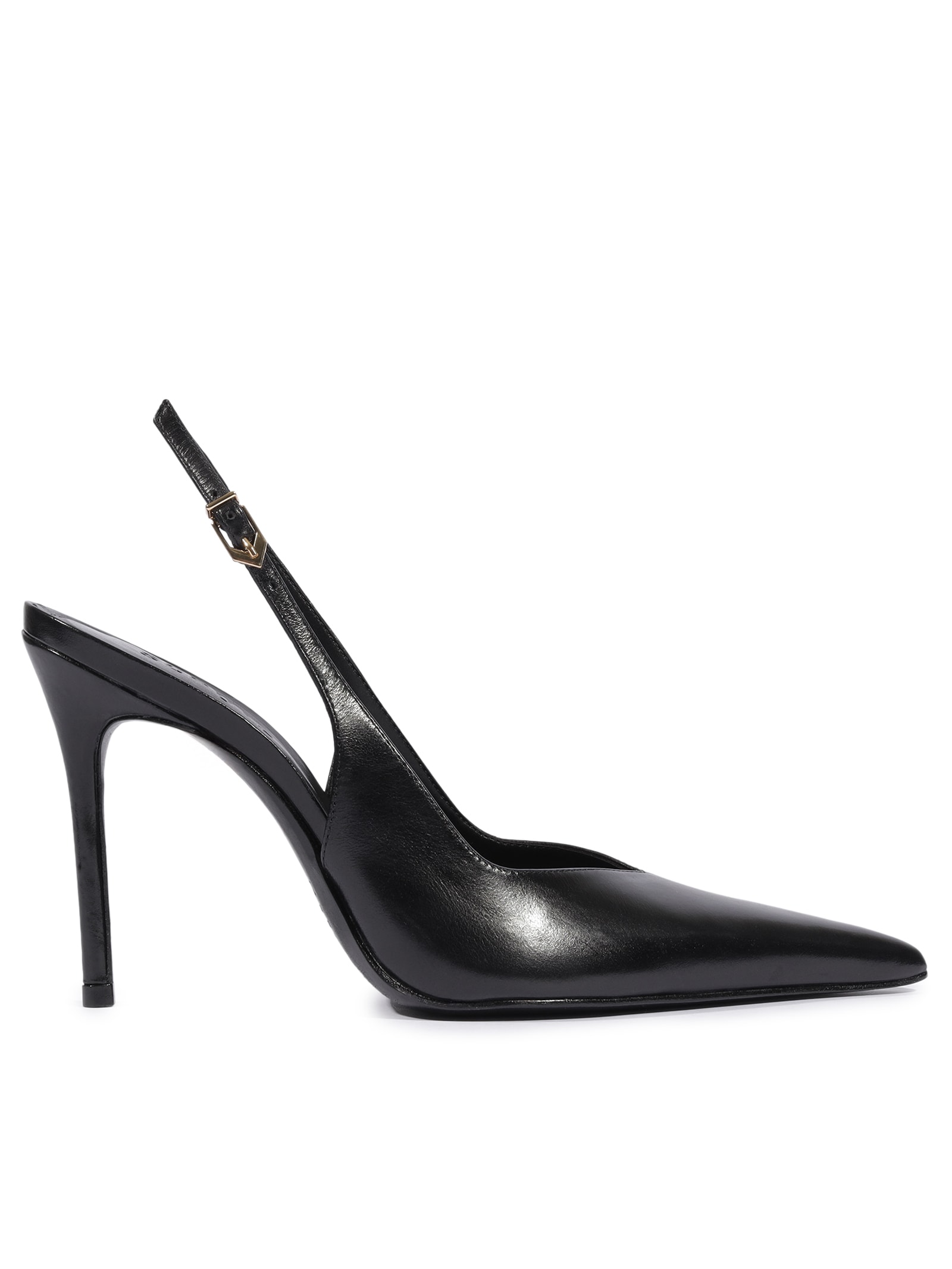 Scarpin Slingback Couro Preto Schutz