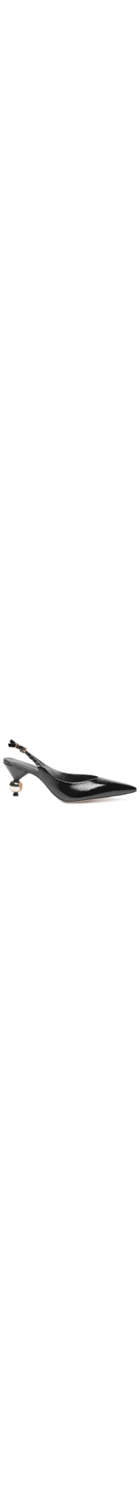 Scarpin Slingback Flarey - Preto