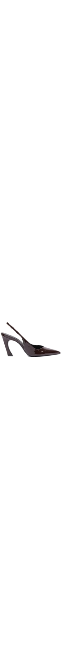 Scarpin Slingback Lexi Couro - Marrom