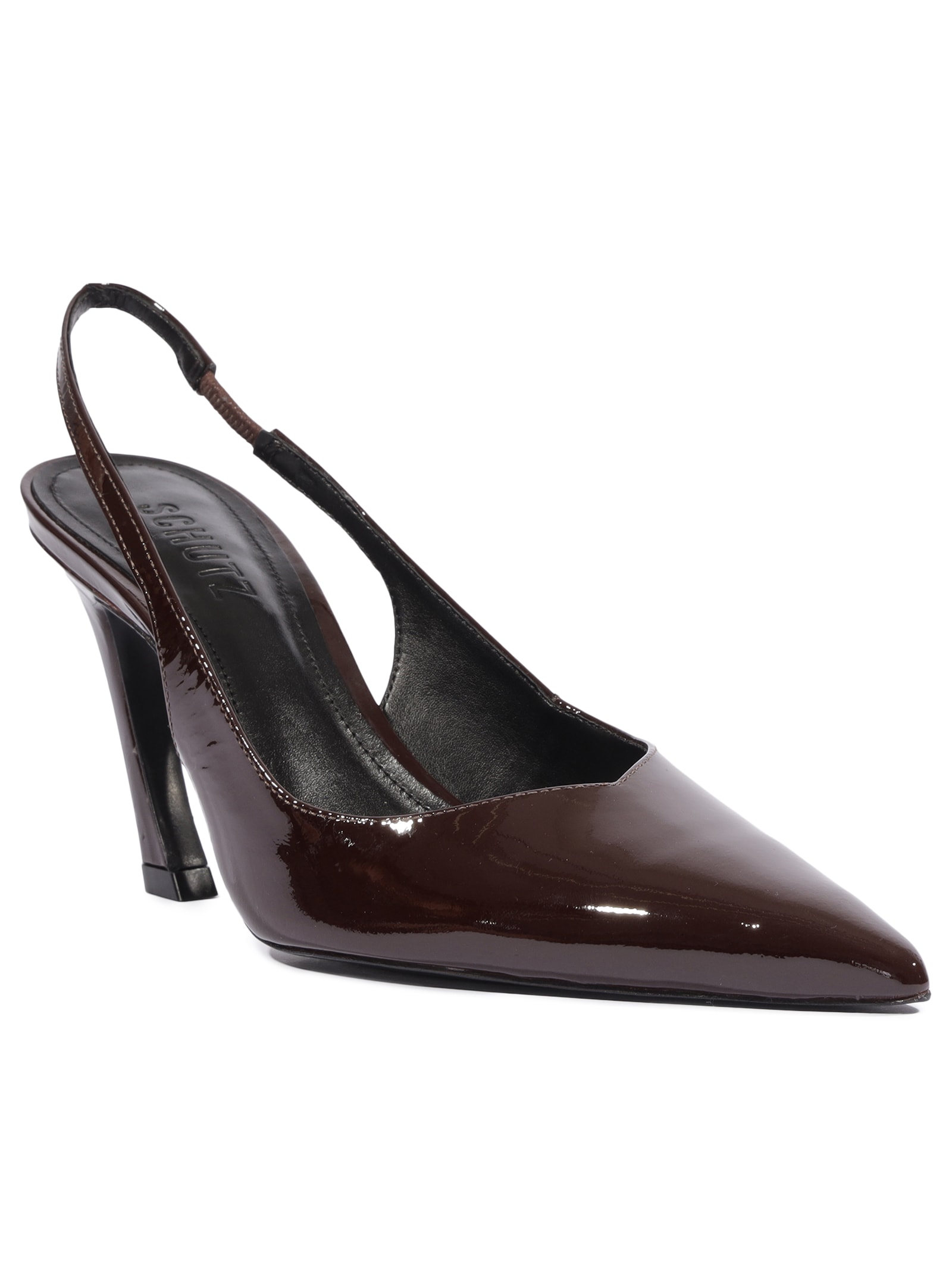 Scarpin Slingback Lexi Couro Marrom Schutz