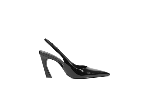 Scarpin Slingback Lexi Couro - Preto