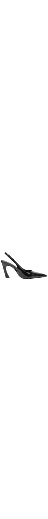 Scarpin Slingback Lexi Couro - Preto