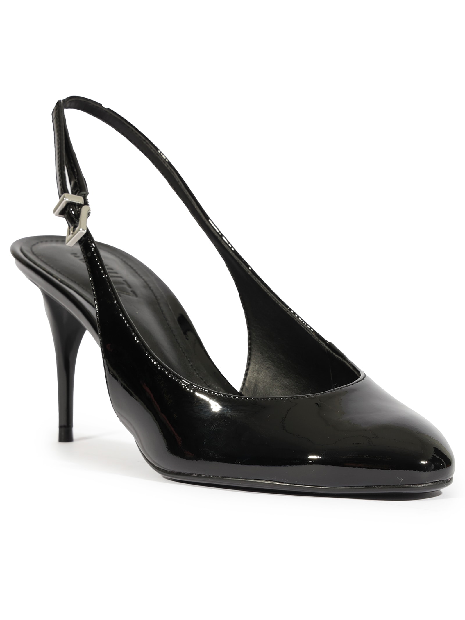 Schutz - Scarpin Slingback Modern Round - Preto