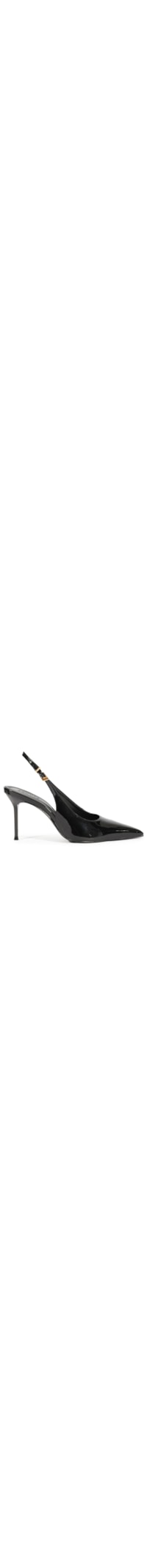 Scarpin Slingback Salto Alto Fino - Preto