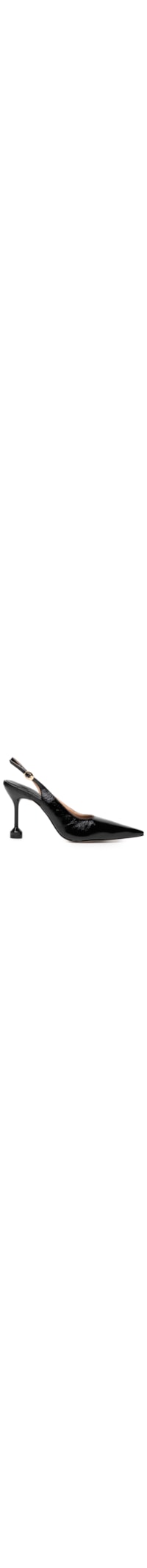 Scarpin Slingback Salto Alto Taça - Preto